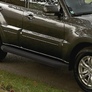 Пороги алюминиевые Black Mitsubishi Pajero IV (2006-2024)