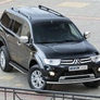 Пороги алюминиевые Premium Mitsubishi Pajero Sport  (2008-2016)