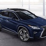 Пороги алюминиевые Black Lexus RX (2015-2021)