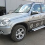 Пороги алюминиевые Optima Silver Chevrolet Niva BERTONE (2010-2020)