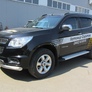 Пороги алюминиевые Slitkoff Optima Silver серебристые Chevrolet Trailblazer (2012-2020)