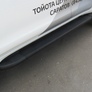 Пороги алюминиевые Slitkoff Optima Black черные Toyota Land Cruiser Prado (2013-2017)