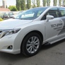 Пороги алюминиевые Luxe Silver серебристые Toyota Venza (2008-2016)