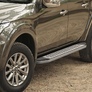 Пороги алюминиевые Bmw-Style Mitsubishi L200 (2006-2024)