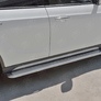 Пороги труба d42 с листом (лист алюминий, профиль сталь) вариант 2 RUSSTAL Brilliance V5 (2014-2018)