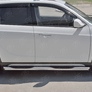 Пороги труба d76 с накладкой вариант 1 RUSSTAL Brilliance V5 (2014-2018)