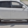 Пороги труба d76 с накладкой вариант 2 RUSSTAL Brilliance V5 (2014-2018)