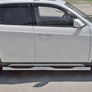 Пороги труба d76 с накладкой вариант 3 RUSSTAL Brilliance V5 (2014-2018)