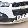 Защита переднего бампера d75х42 дуга - d75х42 дуга RUSSTAL Chevrolet Captiva (2013-2016)