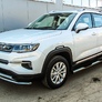 Защита порогов d76 с проступями Changan CS35 PLUS (2019-2023)