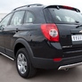 Пороги труба d75х42 овал с проступью RUSSTAL Chevrolet Captiva (2011-2013)