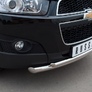 Защита переднего бампера d63х42 RUSSTAL Chevrolet Captiva (2011-2013)