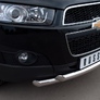 Защита переднего бампера d63х63 дуга RUSSTAL Chevrolet Captiva (2011-2013)