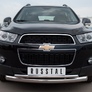 Защита переднего бампера d76х42 дуга RUSSTAL Chevrolet Captiva (2011-2013)