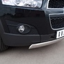 Защита переднего бампера d75х42 овал RUSSTAL Chevrolet Captiva (2011-2013)