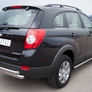 Защита заднего бампера d63х63 дуга RUSSTAL Chevrolet Captiva (2011-2013)