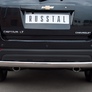 Защита заднего бампера d75х42 овал RUSSTAL Chevrolet Captiva (2011-2013)
