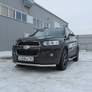Защита переднего бампера d57+d42 двойная Chevrolet Captiva (2013-2020)