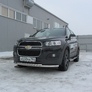 Защита переднего бампера d57+d42 двойная радиусная Chevrolet Captiva (2013-2020)