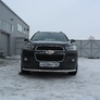 Защита переднего бампера d57 радиусная Chevrolet Captiva (2013-2020)