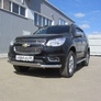 Защита переднего бампера d76+d57 двойная Chevrolet Trailblazer (2012-2020)