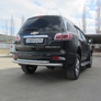 Защита заднего бампера d76+d57 двойная Chevrolet Trailblazer (2012-2020)