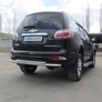 Защита заднего бампера d57+d42 двойная Chevrolet Trailblazer (2012-2020)