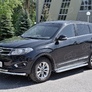 Защита переднего бампера d63 дуга-d42 дуга RUSSTAL Chery Tiggo 5 (2014-2020)