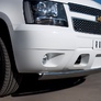 Защита переднего бампера d75х42 овал RUSSTAL Chevrolet Tahoe (2012-2014)