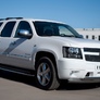 Защита переднего бампера d75х42х75х42 овалы RUSSTAL Chevrolet Tahoe (2012-2014)