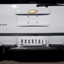 Защита заднего бампера d76х63 RUSSTAL Chevrolet Tahoe (2012-2014)