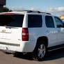 Защита заднего бампера d76х63 RUSSTAL Chevrolet Tahoe (2012-2014)
