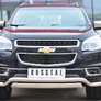 Защита переднего бампера d63 волна - 75х42 дуга RUSSTAL Chevrolet Trailblazer (2013-2019)