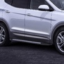 Пороги алюминиевые Bmw-Style Hyundai Santa Fe Premium (2015-2016)