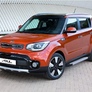 Пороги алюминиевые Silver new Kia Soul (2017-2019)