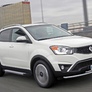 Пороги алюминиевые Silver new Ssang Yong  Actyon  (2010-2018)