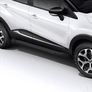 Пороги алюминиевые Black new Renault  Kaptur (2016-2020)