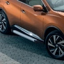 Пороги алюминиевые Silver new Nissan Murano (2016-2023)