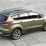 Пороги алюминиевые Black new Ford Kuga (2016-2019)