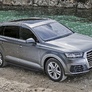 Пороги алюминиевые Black new Audi Q7 (2015-2020)