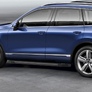 Пороги алюминиевые Black new Volkswagen  Touareg / Touareg, R-Line (2010-2014)