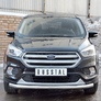 Защита переднего бампера d63 секции RUSSTAL Ford Kuga (2016-2019)