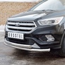 Защита переднего бампера d63 секции-d75х42 дуга RUSSTAL Ford Kuga (2016-2019)