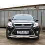 Защита переднего бампера d57+d57 двойная Ford Kuga (2008-2013)