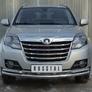 Защита переднего бампера d63 дуга d42х2 дуга RUSSTAL Great Wall Hover H3 (2014-2019)