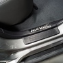 Накладки на пластиковые пороги зеркальные с надписью HAVAL для Haval H5 (2020-2021)