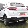 Защита заднего бампера d42 скоба Hyundai Creta 4WD (2016-2021)