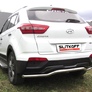 Защита заднего бампера d57 скоба Hyundai Creta 4WD (2016-2021)