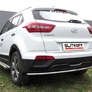 Защита заднего бампера d42 радиусная Hyundai Creta 4WD (2016-2021)