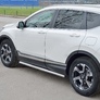 Пороги труба d63 вариант 2 RUSSTAL Honda CR-V (2017-2023)